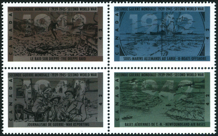 Timbre Canada Y&T N°1285-88 Timbre Canada Y&T N°1285-88