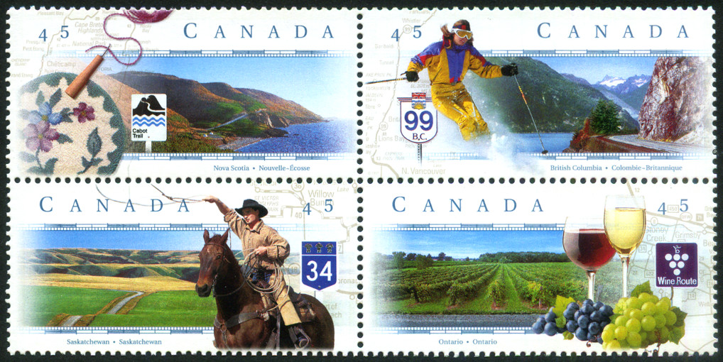 Timbre Canada Y&T N1520-1523