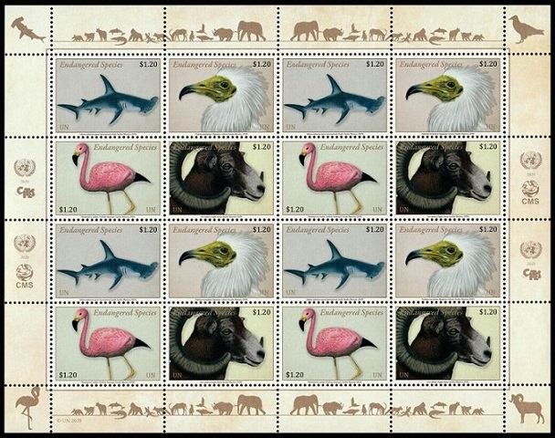 Timbre O.N.U. New-York Y&T N�F1673-1676