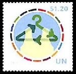 Timbre O.N.U. New-York Y&T N�1687