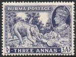 Timbre Birmanie (Dominion britannique) Y&T N�42