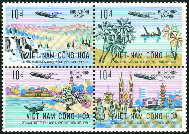 Timbre Vietnam du Sud Y&T N�425-28