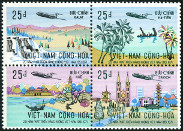 Timbre Vietnam du Sud Y&T N°429-32 Timbre Vietnam du Sud Y&T N°429-32