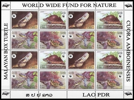 Briefmarken Laos (Kingdom & Rep.) Y&T N°F1551-1554 Briefmarken Laos (Kingdom & Rep.) Y&T N°F1551-1554