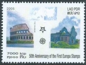 Timbre Laos (Royaume & Rép.) Y&T N°1599 Timbre Laos (Royaume & Rép.) Y&T N°1599