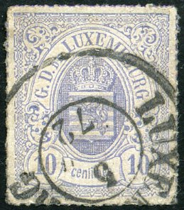 Timbre Luxembourg Y&T N�17