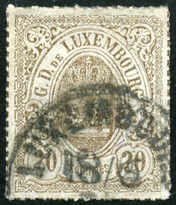 Timbre Luxembourg Y&T N�19