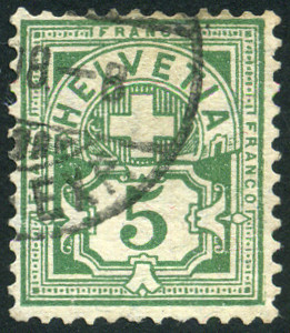 Timbre Suisse Y&T N�102