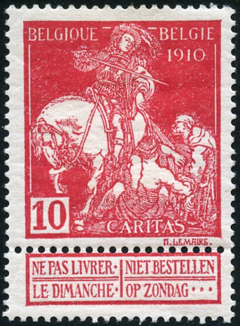 Stamp Belgium Y&T N91