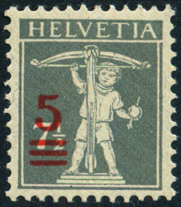 Sello Helvetia Y&T N°181 Sello Helvetia Y&T N°181