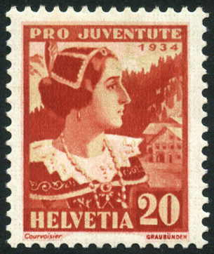 Timbre Suisse Y&T N°280 Timbre Suisse Y&T N°280