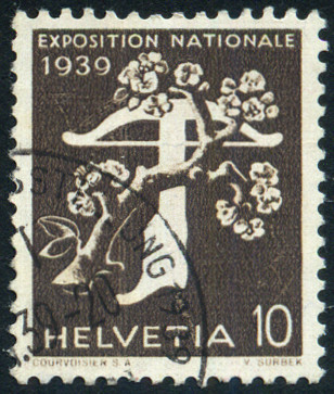 Timbre Suisse Y&T N°330 Timbre Suisse Y&T N°330