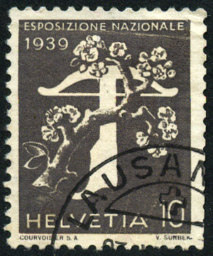 Timbre Suisse Y&T N°334 Timbre Suisse Y&T N°334