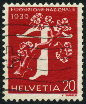 Timbre Suisse Y&T N°335 Timbre Suisse Y&T N°335