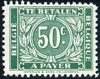 Timbre Belgique Y&T N°TA53A Timbre Belgique Y&T N°TA53A