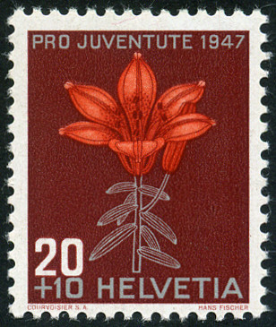 Timbre Suisse Y&T N°447 Timbre Suisse Y&T N°447