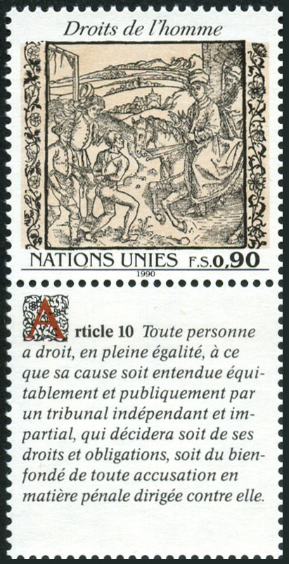 Timbre O.N.U. Gen�ve Y&T N�199