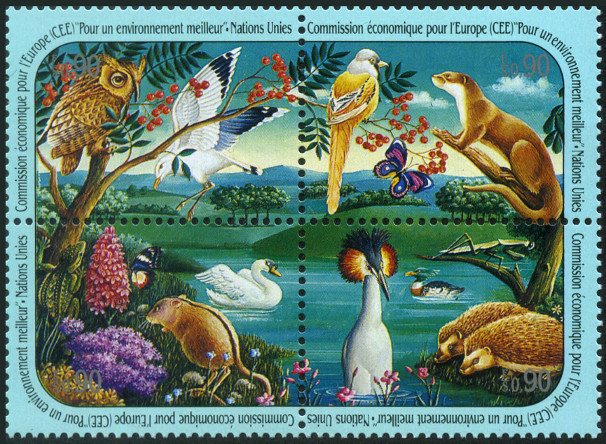 Timbre O.N.U. Gen�ve Y&T N�202-205