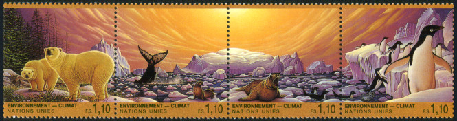 Timbre O.N.U. Gen�ve Y&T N�259-262