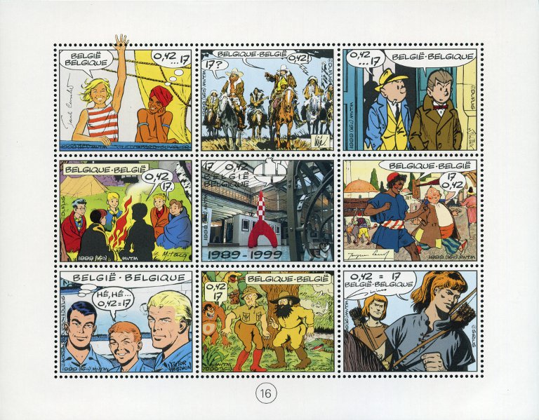 Timbre Belgique Y&T N�2841-49
