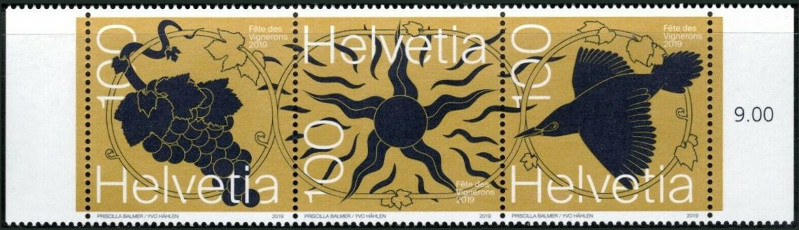 Timbre Suisse Y&T N°2526-2528 Timbre Suisse Y&T N°2526-2528