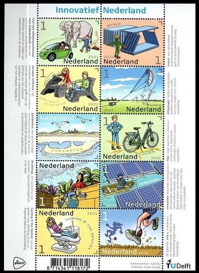 Timbre Pays-Bas Y&T N3961-3970