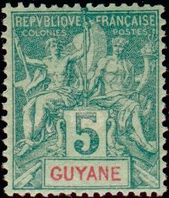 Timbre Guyane Y&T N°33 Timbre Guyane Y&T N°33