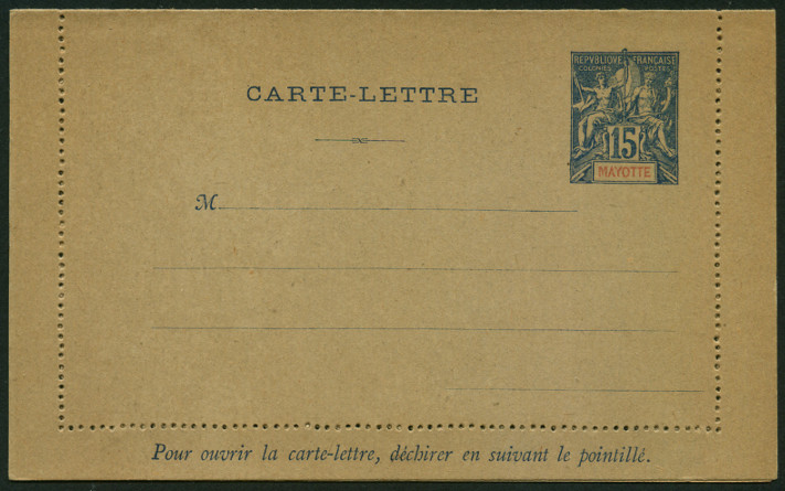 Briefmarken Mayotte Y&T N�CL-6