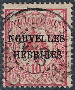 Timbre Nouvelles-Hébrides Y&T N°2 Timbre Nouvelles-Hébrides Y&T N°2