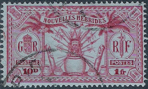 Timbre Nouvelles-Hébrides Y&T N°88 Timbre Nouvelles-Hébrides Y&T N°88