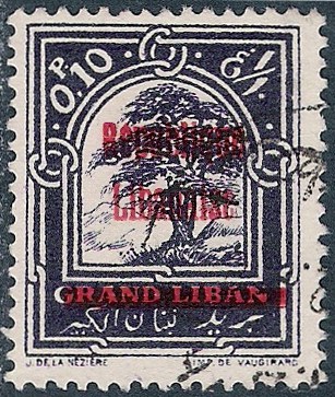 Timbre Grand Liban Y&T N84