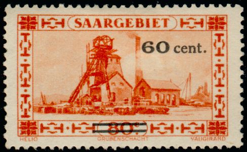 Timbre Sarre Y&T N°139 Timbre Sarre Y&T N°139