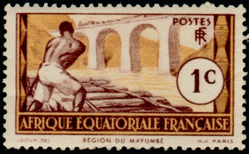 Timbre Afrique Equatoriale Française Y&T N°33