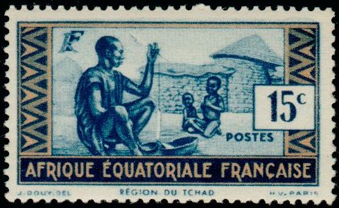 Timbre Afrique Equatoriale Française Y&T N°38