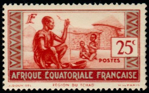 Timbre Afrique Equatoriale Française Y&T N°40