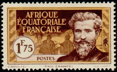 Timbre Afrique Equatoriale Française Y&T N°55