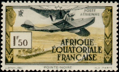 Timbre Afrique Equatoriale Française Y&T N°PA1