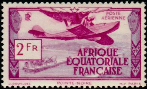 Timbre Afrique Equatoriale Française Y&T N°PA2