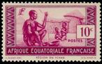 Timbre Afrique Equatoriale Française Y&T N°37