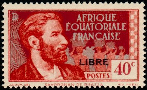 Timbre Afrique Equatoriale Française Y&T N°105
