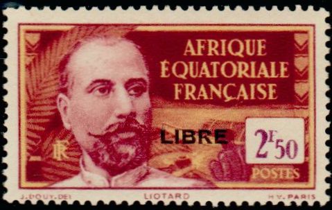 Timbre Afrique Equatoriale Française Y&T N°123
