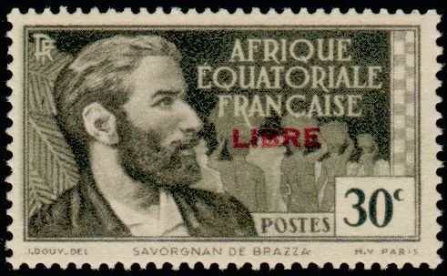 Timbre Afrique Equatoriale Française Y&T N°128
