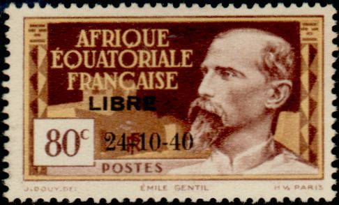 Timbre Afrique Equatoriale Française Y&T N°140A