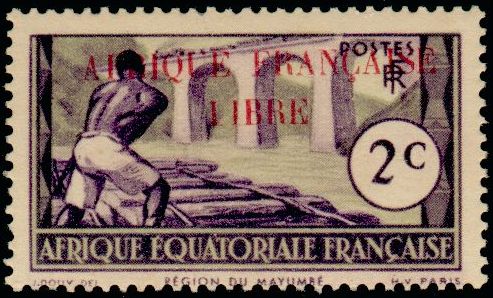 Timbre Afrique Equatoriale Française Y&T N°93