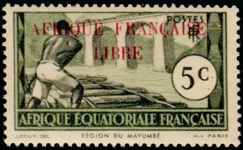 Timbre Afrique Equatoriale Française Y&T N°95