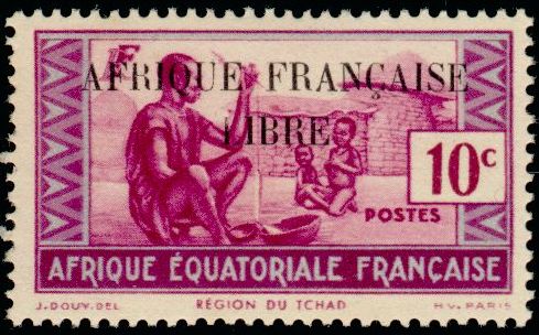 Timbre Afrique Equatoriale Française Y&T N°96