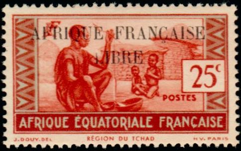Timbre Afrique Equatoriale Française Y&T N°99