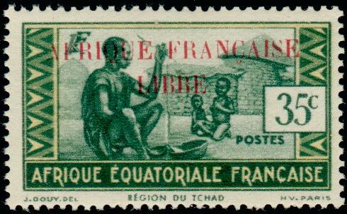 Timbre Afrique Equatoriale Française Y&T N°100