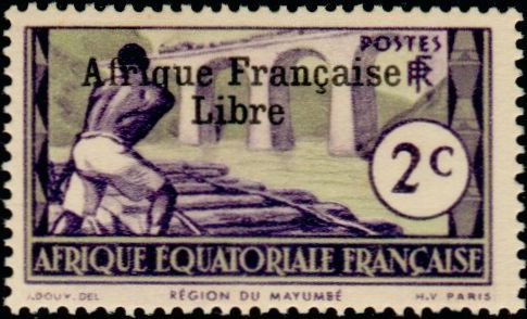 Timbre Afrique Equatoriale Française Y&T N°157