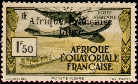 Timbre Afrique Equatoriale Française Y&T N°PA14